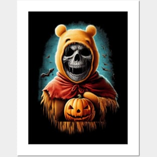 Skullface Pooh: A Dark Twist on Childhood Nostalgia T-Shirt Posters and Art